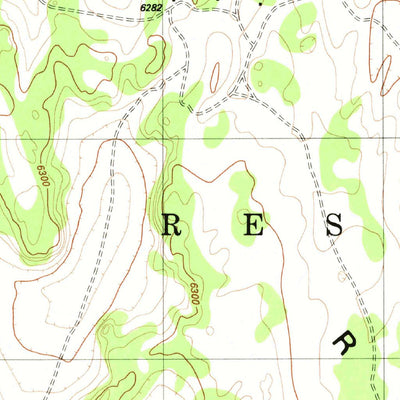United States Geological Survey Dove Spring SE, AZ (1982, 24000-Scale) digital map