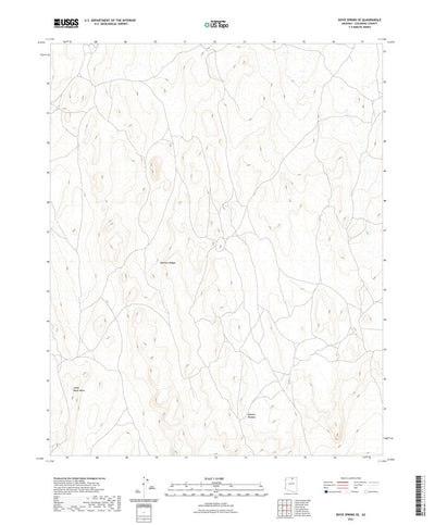 United States Geological Survey Dove Spring SE, AZ (2021, 24000-Scale) digital map
