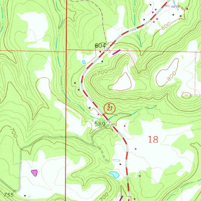 United States Geological Survey Dover, AR (1961, 24000-Scale) digital map