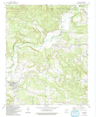 United States Geological Survey Dover, AR (1993, 24000-Scale) digital map
