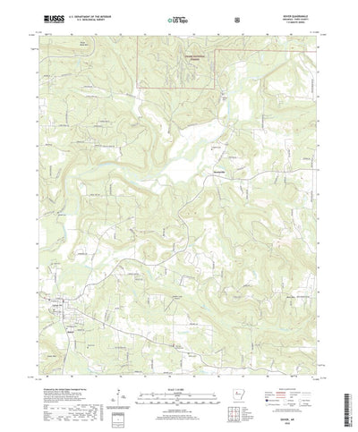 United States Geological Survey Dover, AR (2020, 24000-Scale) digital map