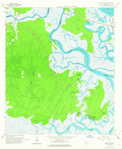 United States Geological Survey Dover Bluff, GA (1961, 24000-Scale) digital map