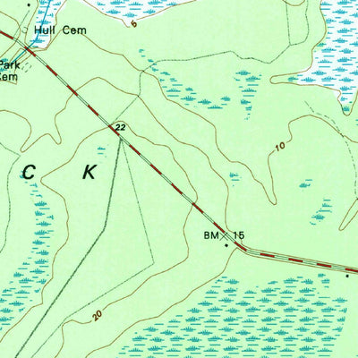 United States Geological Survey Dover Bluff, GA (1993, 24000-Scale) digital map