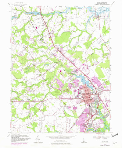 United States Geological Survey Dover, DE (1956, 24000-Scale) digital map