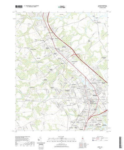 United States Geological Survey Dover, DE (2019, 24000-Scale) digital map