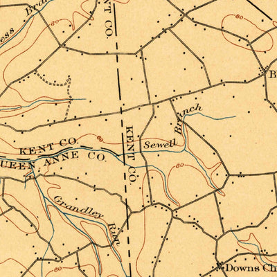 United States Geological Survey Dover, DE-MD-NJ (1899, 125000-Scale) digital map