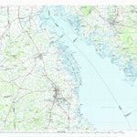 United States Geological Survey Dover, DE-NJ-MD (1984, 100000-Scale) digital map