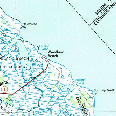 United States Geological Survey Dover, DE-NJ-MD (1984, 100000-Scale) digital map
