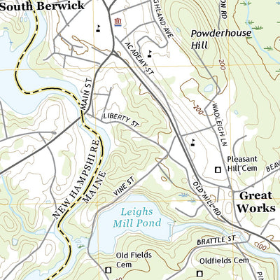 United States Geological Survey Dover East, NH (2021, 24000-Scale) digital map