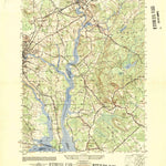 United States Geological Survey Dover East, NH-ME (1950, 25000-Scale) digital map
