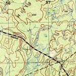 United States Geological Survey Dover East, NH-ME (1950, 25000-Scale) digital map