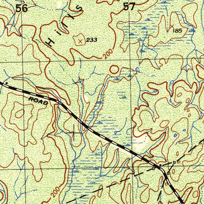 United States Geological Survey Dover East, NH-ME (1950, 25000-Scale) digital map