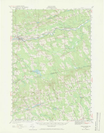 United States Geological Survey Dover-Foxcroft, ME (1932, 62500-Scale) digital map