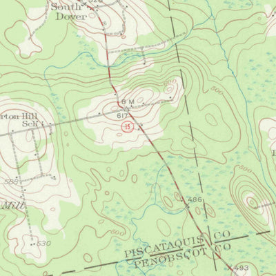 United States Geological Survey Dover-Foxcroft, ME (1932, 62500-Scale) digital map