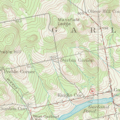 United States Geological Survey Dover-Foxcroft, ME (1932, 62500-Scale) digital map