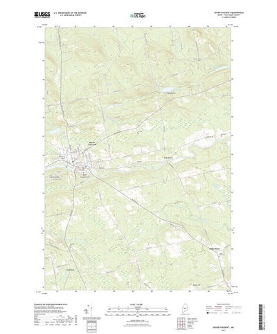 United States Geological Survey Dover-Foxcroft, ME (2021, 24000-Scale) digital map
