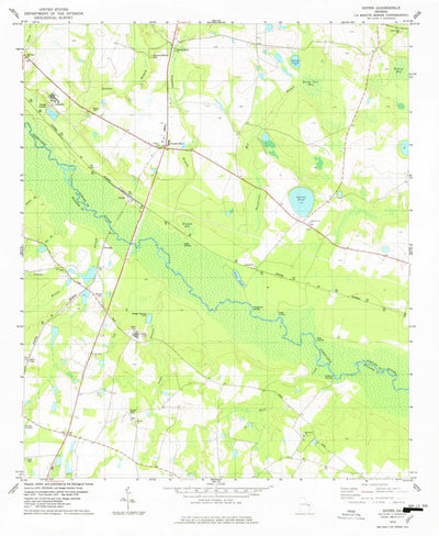 United States Geological Survey Dover, GA (1978, 24000-Scale) digital map