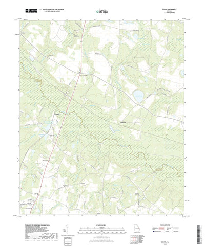 United States Geological Survey Dover, GA (2020, 24000-Scale) digital map