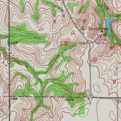 United States Geological Survey Dover, KS (1952, 24000-Scale) digital map