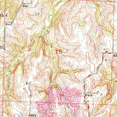 United States Geological Survey Dover, MO (1950, 24000-Scale) digital map