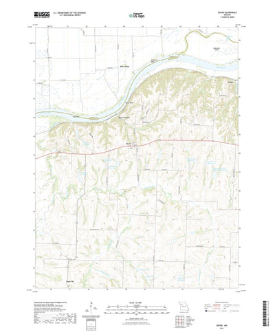 United States Geological Survey Dover, MO (2021, 24000-Scale) digital map