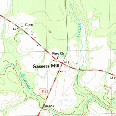 United States Geological Survey Dover, NC (1982, 24000-Scale) digital map