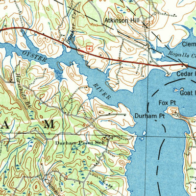 United States Geological Survey Dover, NH-ME (1941, 62500-Scale) digital map