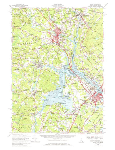United States Geological Survey Dover, NH-ME (1956, 62500-Scale) digital map
