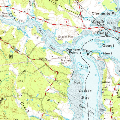 United States Geological Survey Dover, NH-ME (1956, 62500-Scale) digital map