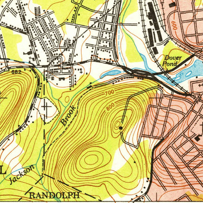 United States Geological Survey Dover, NJ (1954, 24000-Scale) digital map