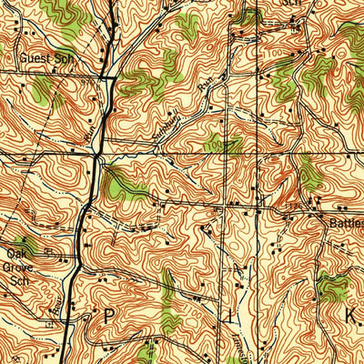 United States Geological Survey Dover, OH (1944, 62500-Scale) digital map