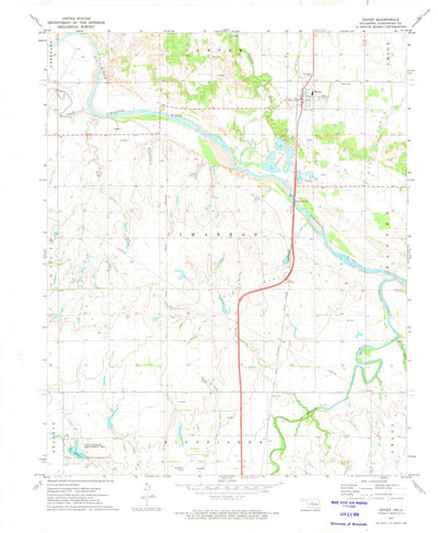 United States Geological Survey Dover, OK (1972, 24000-Scale) digital map