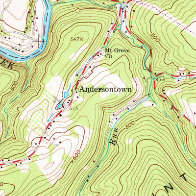 United States Geological Survey Dover, PA (1963, 24000-Scale) digital map