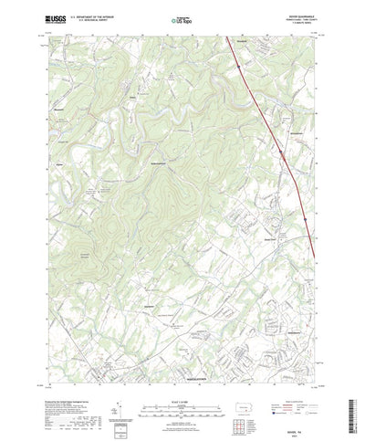 United States Geological Survey Dover, PA (2023, 24000-Scale) digital map