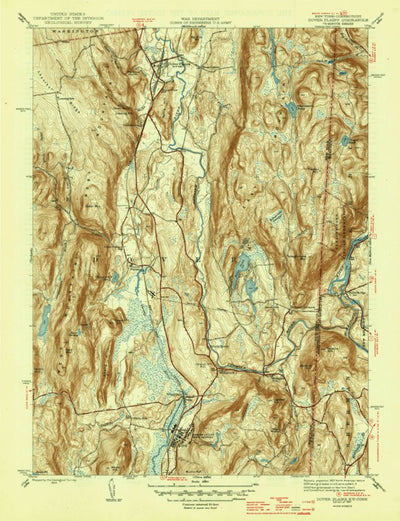 United States Geological Survey Dover Plains, NY-CT (1947, 31680-Scale) digital map