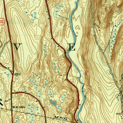 United States Geological Survey Dover Plains, NY-CT (1947, 31680-Scale) digital map