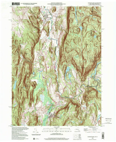 United States Geological Survey Dover Plains, NY-CT (1998, 24000-Scale) digital map