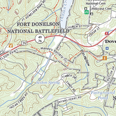 United States Geological Survey Dover, TN (2022, 24000-Scale) digital map