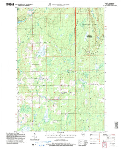 United States Geological Survey Dover, WI (2005, 24000-Scale) digital map