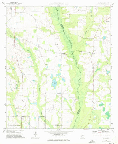 United States Geological Survey Doverel, GA (1973, 24000-Scale) digital map