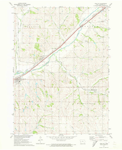United States Geological Survey Dow City, IA (1971, 24000-Scale) digital map