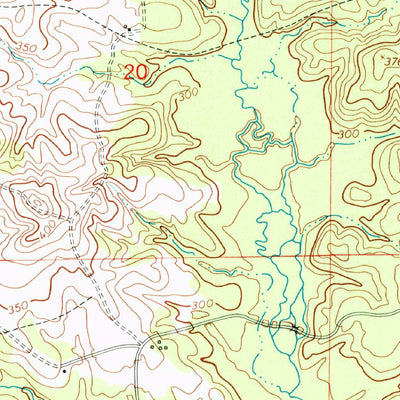 United States Geological Survey Dowden Creek, LA (1954, 24000-Scale) digital map