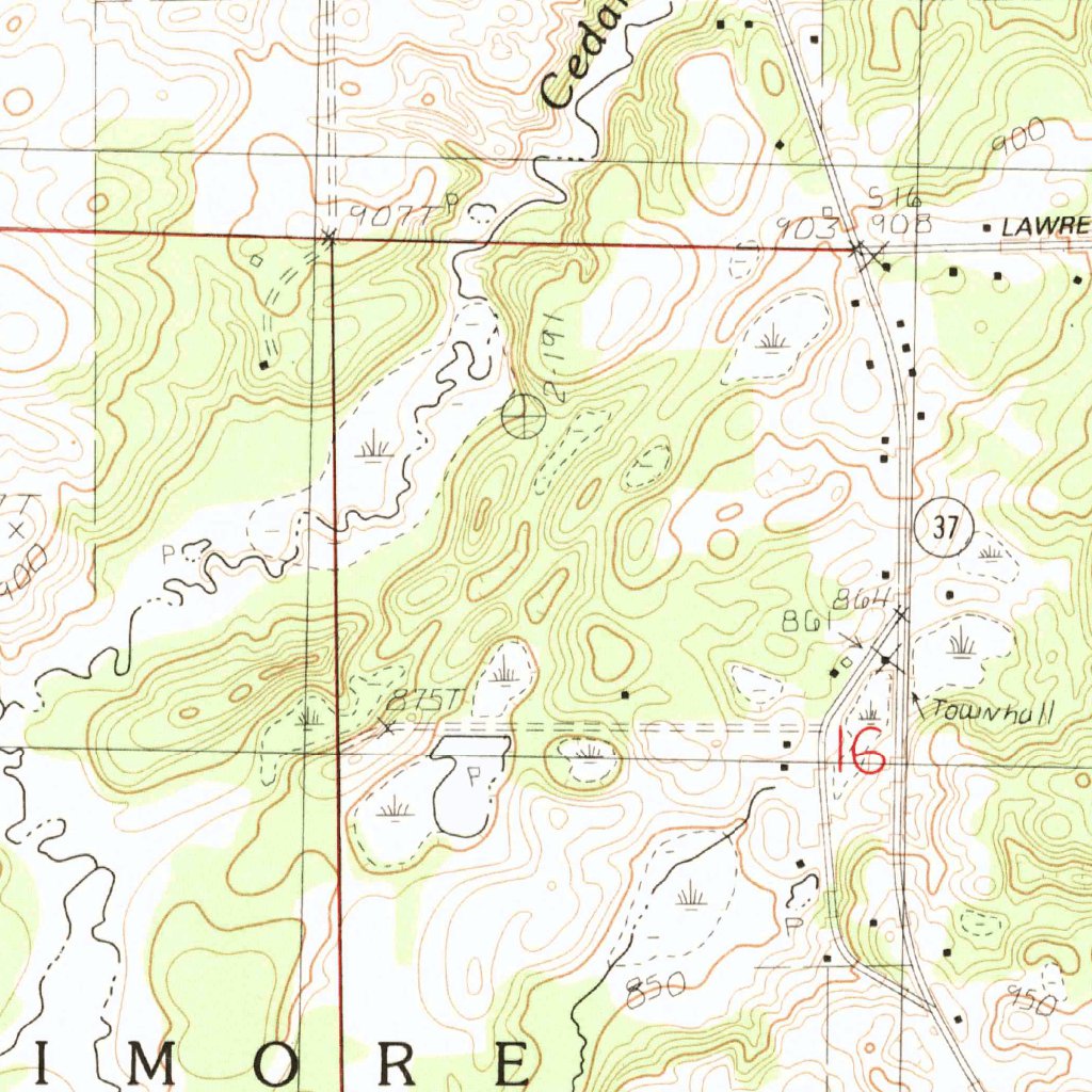 Dowling, MI (1982, 24000-Scale) Map by United States Geological Survey ...