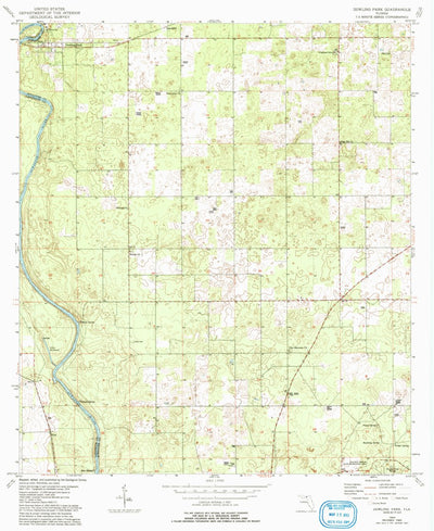 United States Geological Survey Dowling Park, FL (1954, 24000-Scale) digital map