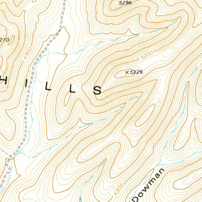 United States Geological Survey Dowman Canyon, TX (1978, 24000-Scale) digital map