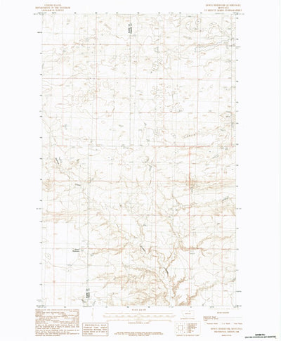United States Geological Survey Down Reservoir, MT (1984, 24000-Scale) digital map