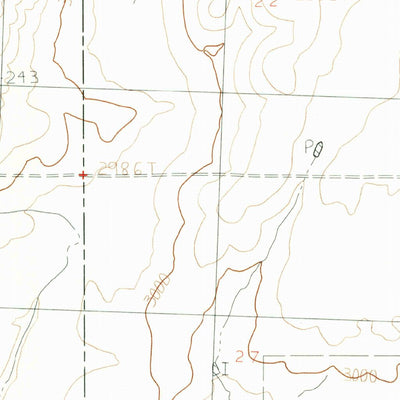 United States Geological Survey Down Reservoir NE, MT (1984, 24000-Scale) digital map