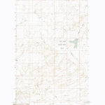 United States Geological Survey Down Reservoir NW, MT (1984, 24000-Scale) digital map