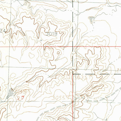 United States Geological Survey Down Reservoir NW, MT (1984, 24000-Scale) digital map