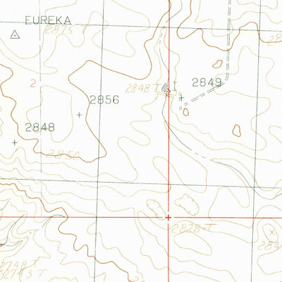 United States Geological Survey Down Reservoir SW, MT (1984, 24000-Scale) digital map